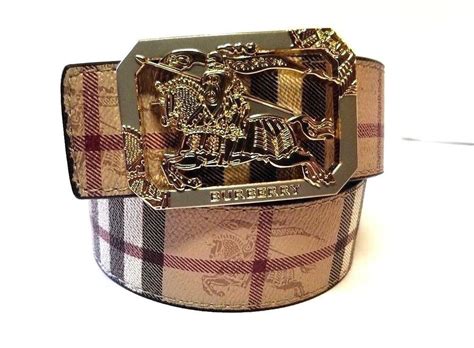 burberry belt with horse buckle.